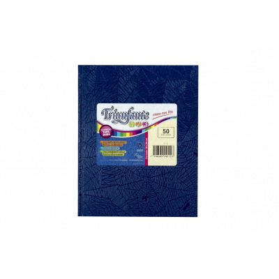 Cuaderno Triunfante T/D 123 x 50 hojas Lisa Azul